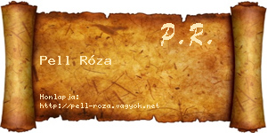 Pell Róza névjegykártya
